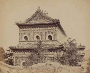 Büyük İmparatorluk Porselen Sarayı Yuen Min Yuen, Pekin, 18 Ekim 1860 by Felice Beato