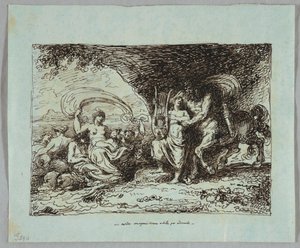 Centaur Chiron tarafından öğretilen Aşil Lir Nasıl Oynanır by Felice Giani