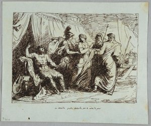 Aşil Briseis Verir by Felice Giani