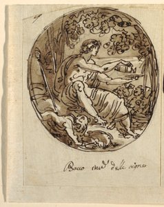 Bacchus, Tonozlu Tavan Tasarımı, Sala dei Legislatori, Palazzo Conti-Sinibaldi, Faenza by Felice Giani