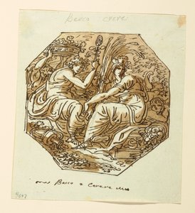 Bacchus ve Ceres by Felice Giani