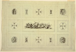 Savaşa Adanmış Tavan Dolabı, Palazzo Quirinale, Roma by Felice Giani