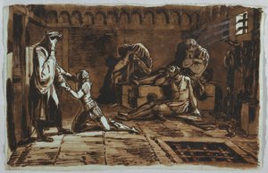 Kont Ugolino ve Oğullarının Ölümü by Felice Giani