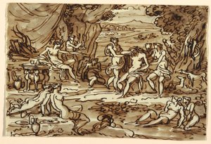 Diana ve Callisto, Yemek Odası, Palazzo Rasponi, Ravenna by Felice Giani
