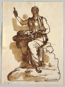 Hygeia, Giustiniani Koleksiyonunda Antik Heykelden Sonra, Roma by Felice Giani