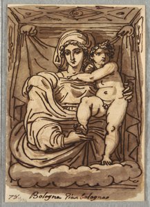 madonna ve çocuk by Felice Giani