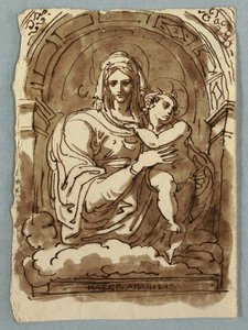 madonna ve çocuk by Felice Giani