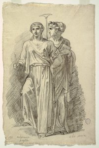 Melpomene, Trajedi İlham Perisi ve Clio, Tarih İlham Perisi