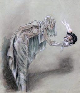 Geçenler Arasında, c1850-1898 by Felicien Joseph Victor Rops