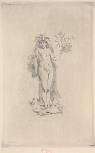 Dans Folie (gravür) by Félicien Rops