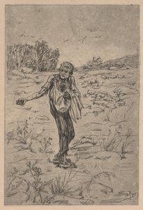 Benzetme Ekincisi (gravür) by Félicien Rops