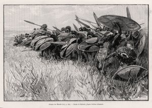 Massais saldırısı. Doktor Peters (1856-1918) tarafından “Au secours d