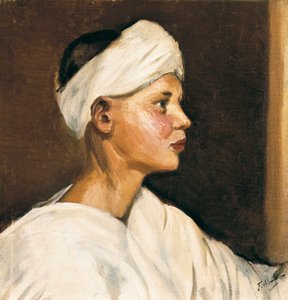 Genç bir bozkırın başı (tuval üzerine yağlıboya, 20. yüzyılın ilk yarısı)