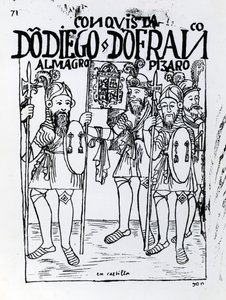 Conquistadors Diego de Almagro ve Francisco Pizarro, Castille