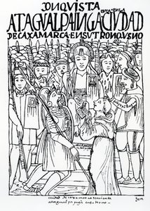 Diego de Almagro, Francisco Pizarro ve Friar Vicente de Valverde, Cajamarca