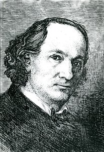 Charles Baudelaire (1821-67) (gravür) (s/b fotoğraf) by Felix (after) Bracquemond