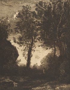 Gün batımı, 1858. by Felix Bracquemond