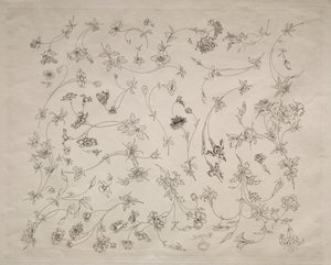 Tabak ve bordürler için çiçek tasarımları no. 14, 1872. by Felix Bracquemond