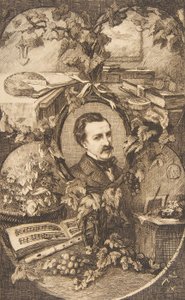 Champfleury'nin Doğa Dostları kitabının ön yüzü, 1859. by Felix Bracquemond