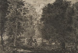 Alev ateşe yakın, yaklaşık 1853-5. by Felix Bracquemond