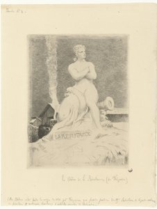 Paris kuşatması sırasında Alexandre Falguière ve askerler tarafından La Résistance heykeli (Direniş) La Direnç Siège de Paris ve 1870 (Dizi Başlığı) by Felix Bracquemond