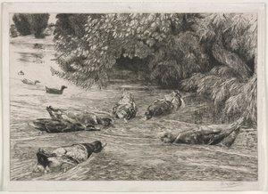 Soru İşareti, c. 1865. by Felix Bracquemond