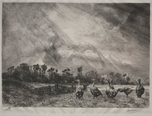 Fırtına Bulutu, 1878-1887. by Felix Bracquemond