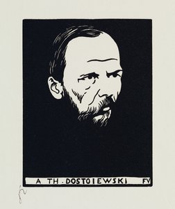bir Th. Dostoyevski, 1895 by Felix Edouard Vallotton