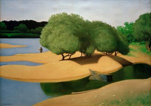 Loire kıyısında kumlar by Felix Edouard Vallotton