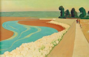 Honfleur dayk by Felix Edouard Vallotton