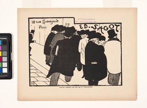 Ed Sagot--Lovers Of Prints (tahta baskı) by Felix Edouard Vallotton