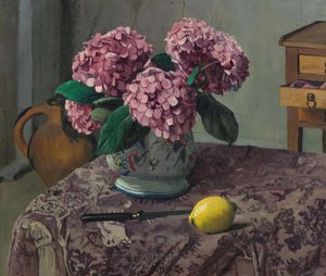 Hortensias ve Limon, 1923. by Felix Edouard Vallotton