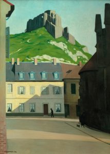 Chateau Gaillard ve Place des Andelys by Felix Edouard Vallotton