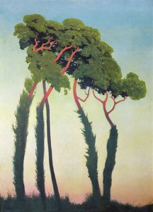 Ağaçlarla Peyzaj by Felix Edouard Vallotton