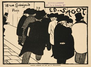Les Amateurs d? Estampes, pub. 1892 by Felix Edouard Vallotton