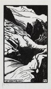 Mont Blanc, 1892 by Felix Edouard Vallotton