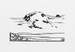 Monte Rosa, 1892 by Felix Edouard Vallotton