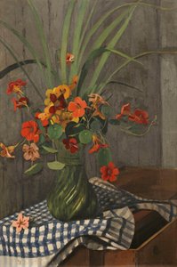 Nasturtiumlar; kapuçinler by Felix Edouard Vallotton