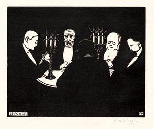 Poker, 1896. by Felix Edouard Vallotton