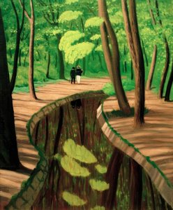 Sousbois, Bois de Boulogne by Felix Edouard Vallotton