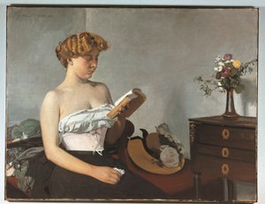 İsviçre, Bern, Femme Lisant (Okuyan Kadın) by Felix Edouard Vallotton