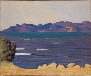 Esterel ve Cannes Körfezi, 1925. by Felix Edouard Vallotton