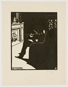 Keman, "Müzik Aletleri" serisinden, 1896-97 by Felix Edouard Vallotton