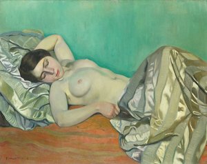 1913 uzanmış bir kadının Torse by Felix Edouard Vallotton
