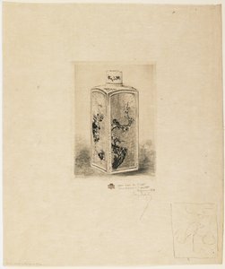 porselen çay kutusu by Felix Hilaire Buhot