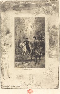 Kahretsin! Fit-elle Caramba! diye haykırdı, 18791880. by Felix Hilaire Buhot