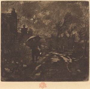 Angelus, c. 1876. by Felix Hilaire Buhot