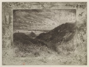 Uçurum: Saint-Malo Körfezi by Felix Hilaire Buhot