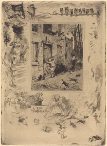 La Maison Maudite Lanetliler Evi, c. 18831885. by Felix Hilaire Buhot
