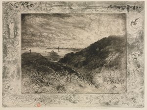 Uçurum: Saint-Malo Körfezi by Felix Hilaire Buhot